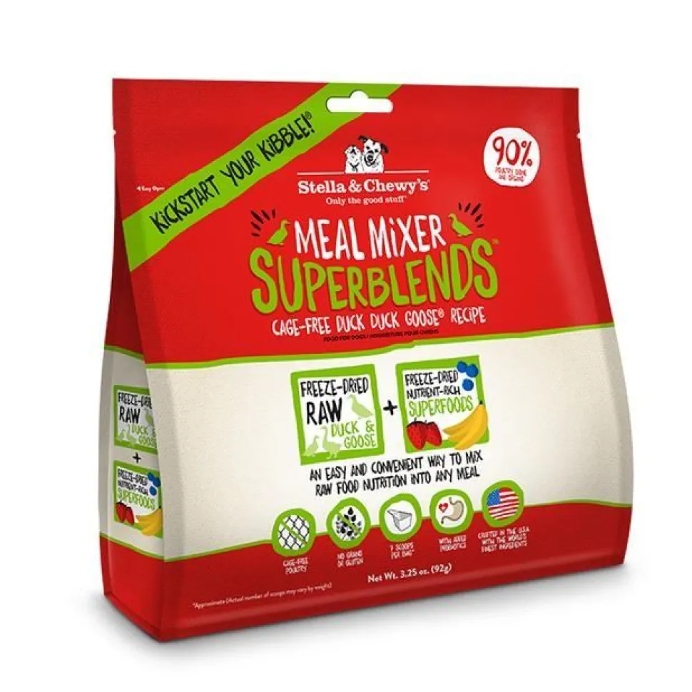 Stella & Chewy's Superblend Mixers Duck Freeze-Dried Dog Food - 3.25 Oz