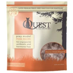 Steve's Real Food Quest Freeze-Dried Cat Food Nuggets Pork - 10 Oz