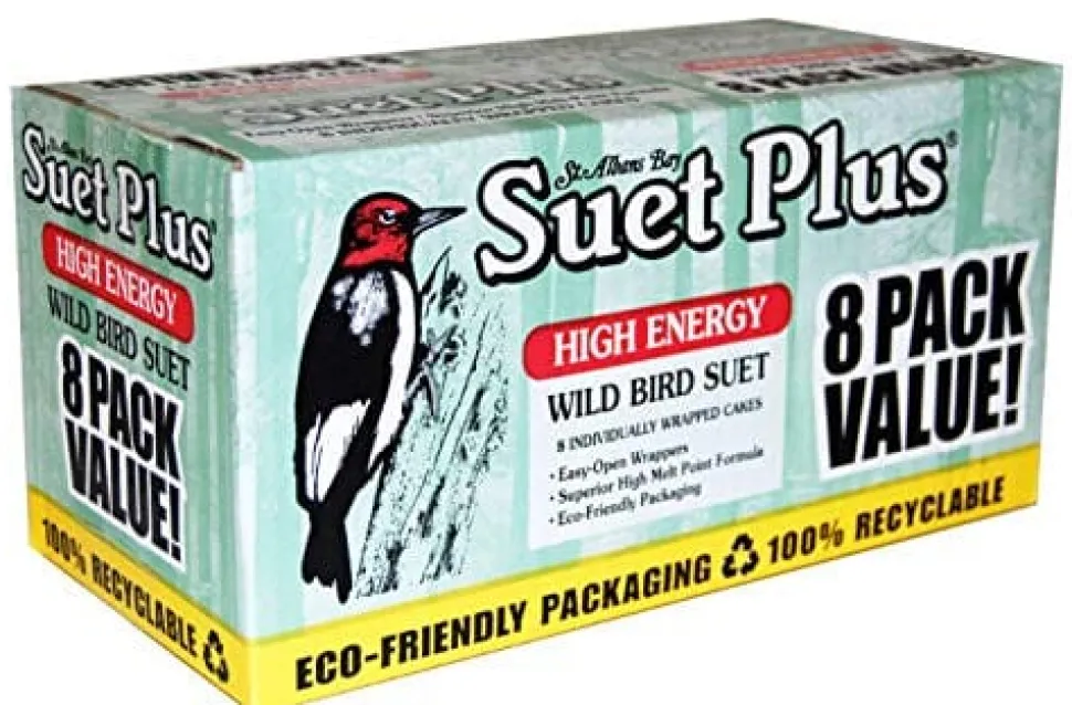 Suet Cakes Plus High Energy Value Pack Wild Bird Food - High Energy - 8 Pack