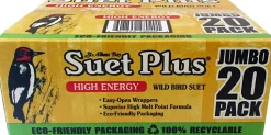 Suet Cakes Plus High Energy Jumbo Wild Bird Food - High Energy - 20 Pack