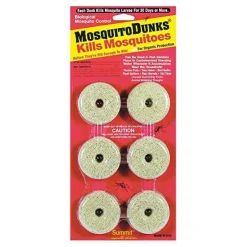 Summit Mosquito Dunks for Biological Mosquito Control Pond Water Treatment - 6 Pack