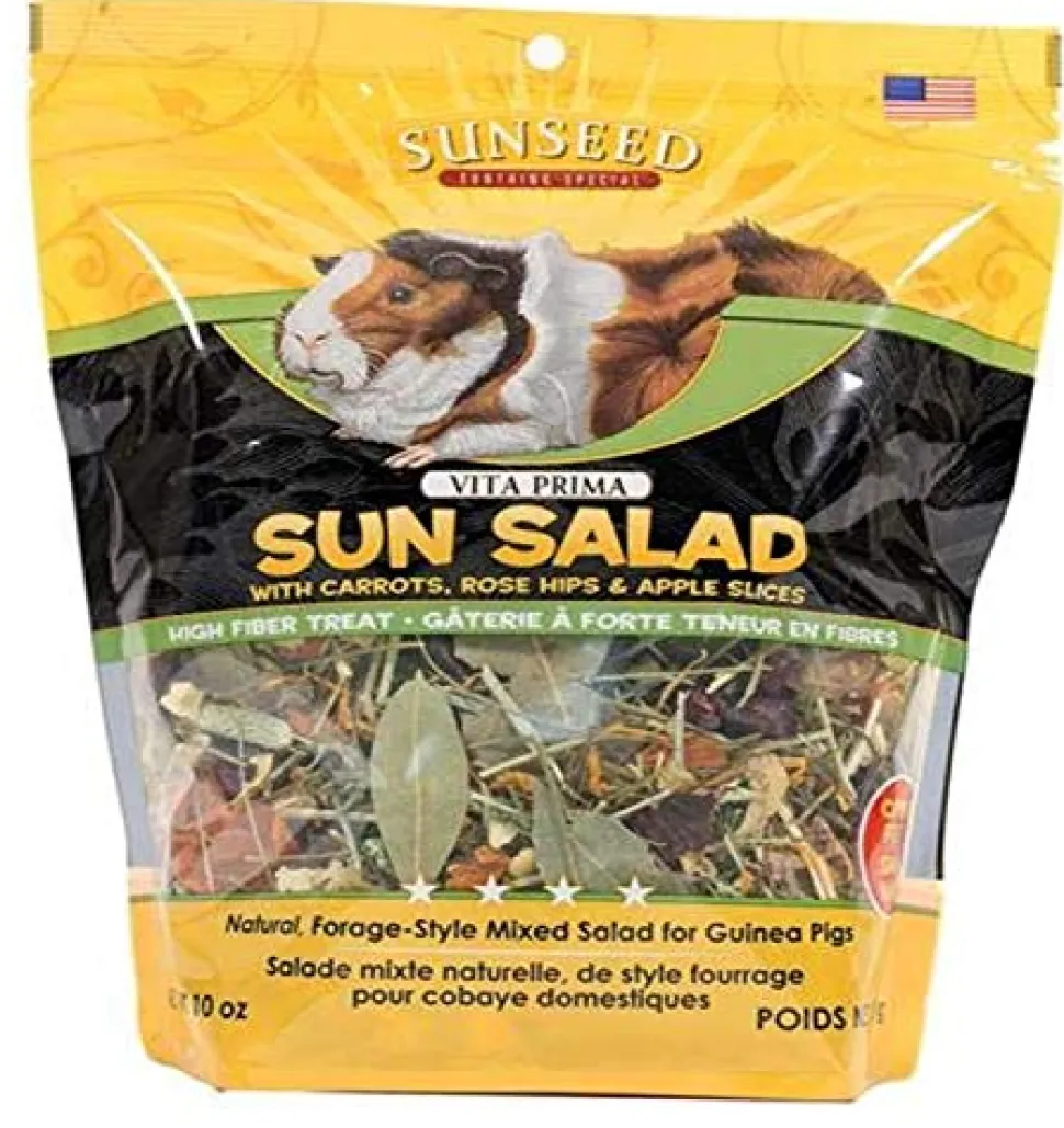 Sunseed Sun Salad Guinea Pig Foraging Treat - 10 oz - Pack of 6