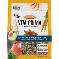 Sunseed Vita Prima - Cockatiel & Lovebird Food - 3 lb - Pack of 6