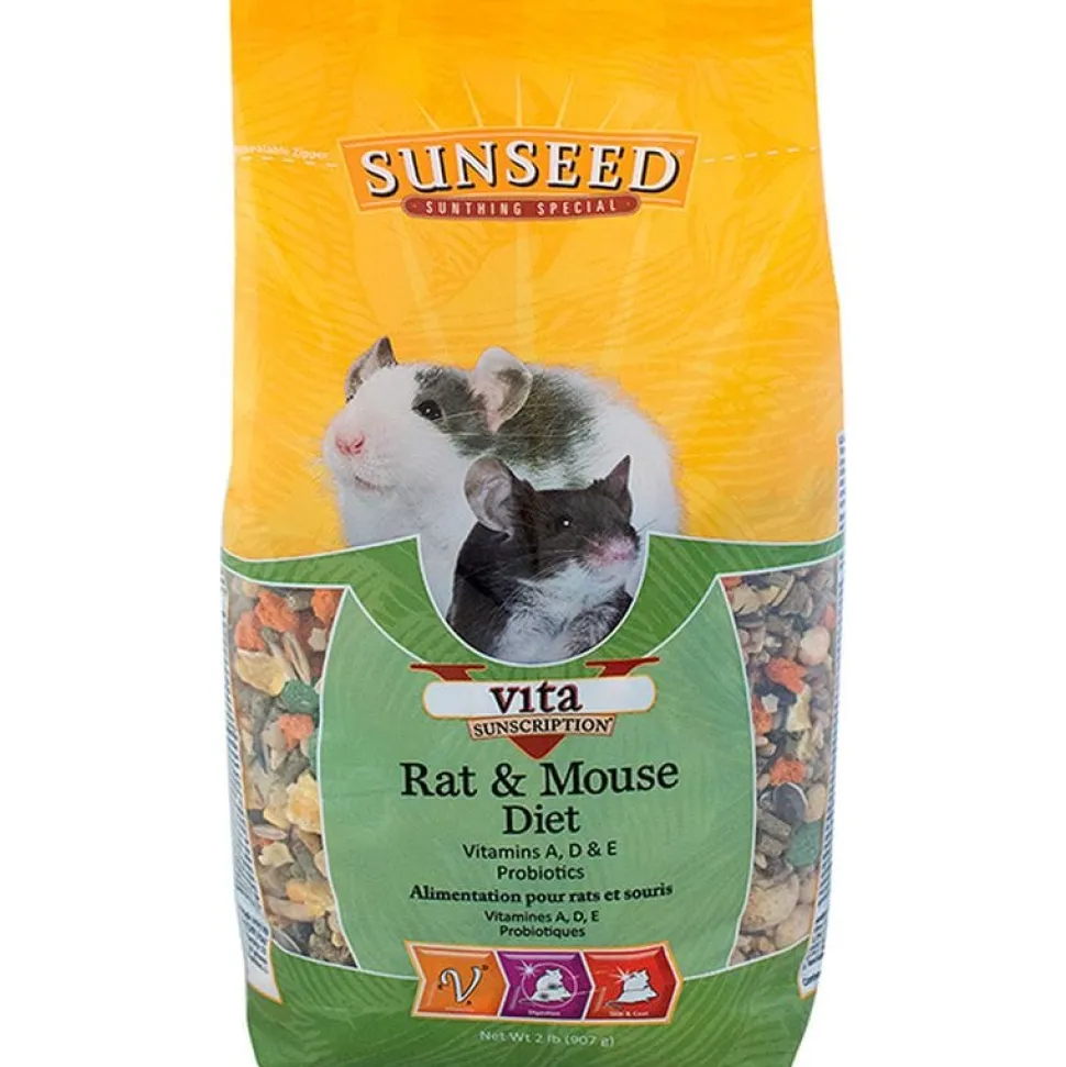 Sunseed Vita Sunscription Rat & Mouse Diet - 2 lb - Pack of 6