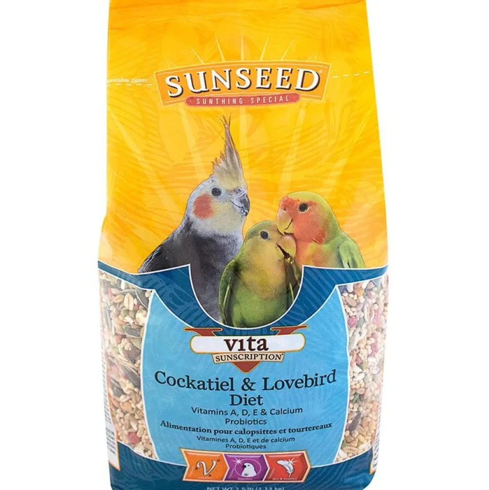 Sunseed Vita Sunscription Cockatiel & Lovebird Diet - 5 lb - Pack of 6
