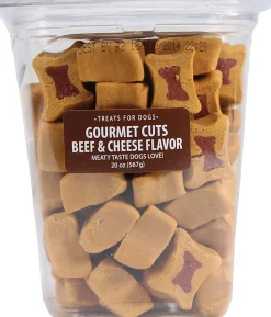 Sunshine Mills Gourmet Cuts Beef & Cheese Bulk Natural Dog Treats - 20 oz - Case of 6