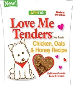 Sunshine Mills Love Me Tenders Chk/Oat/Honey Natural Dog Treats - 25 oz - Case of 6