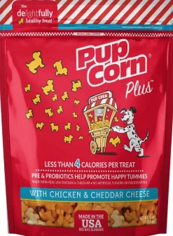 Sunshine Mills Pupcorn Plus Chicken & Beef Natural Dog Treats - 4 oz - Case of 6
