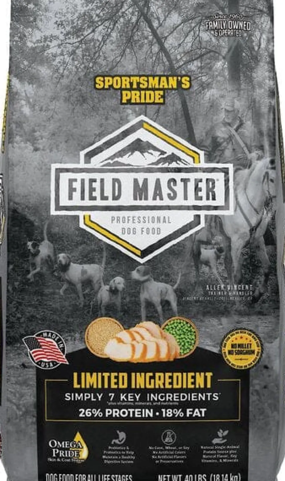 Sunshine Mills Sportsman's Pride Field Master Limited Ingredient Dry Dog Food - 40 Lbs