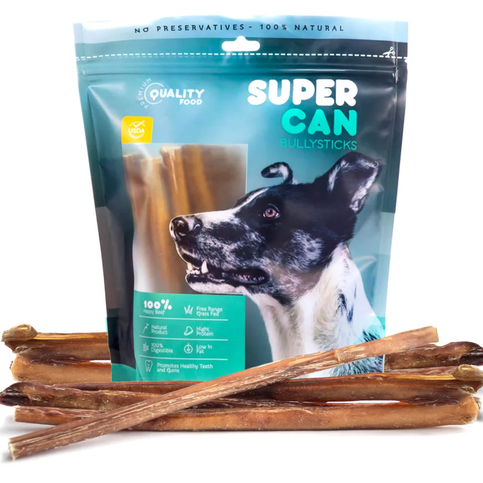 Supercan Mega Monster Dog Bully Sticks - 12 Inch - 20 Count
