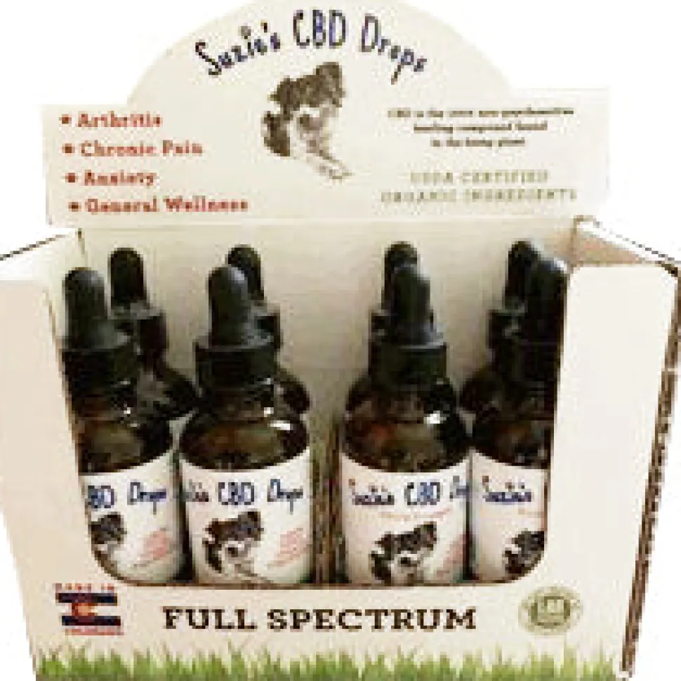 Suzie's CBD Treats 8 x 2 oz Droppers Cat and Dog Supplement -