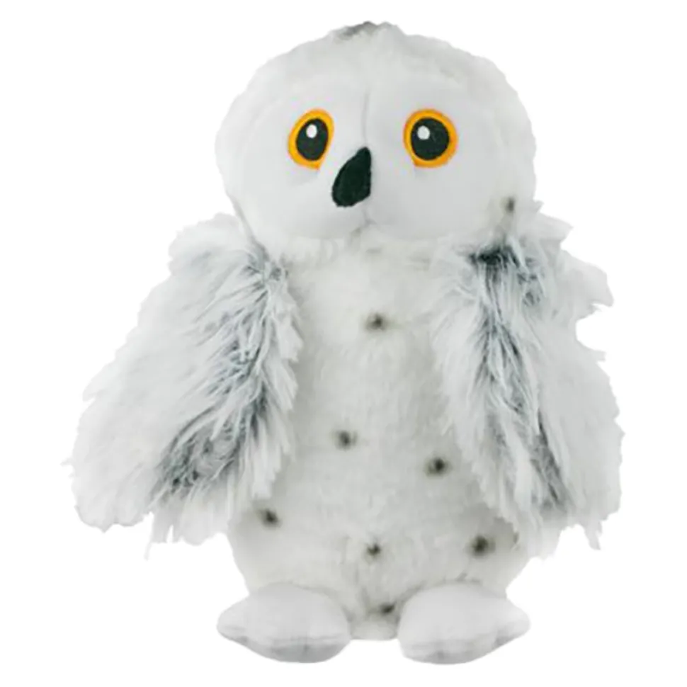 Tall Tails Animated Durable Snow Owl Squeak and Plush Dog Toy - 9.5 Inch