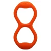 Tall Tails Goat Natural Rubber Tugging Dog Toy - Orange - 11 Inches