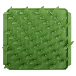 Tall Tails Grass Foraging Mat Silicone Interactive Dog Feeder - Green - L:8.5 X W: 8 Inches