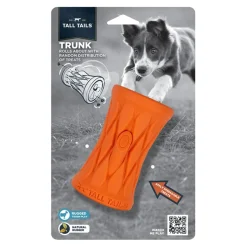 Tall Tails Natural Rubber Tree Trunk Treat Filling and Dispensing Fetch Dog Toy - 5 Inches