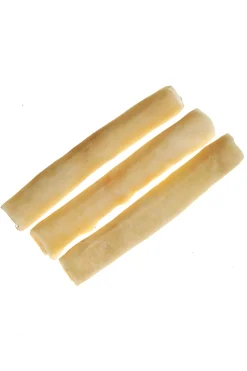 Tasman's Natural Pet 6" Medium Rolls Wild Boar Rawhide Dog Chews - Case of 48