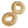 Tasman's Natural Pet Bison Rawhide 3" - 4" Dog Natural Chews - Small Bagel