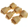 Tasman's Natural Pet Bison Rawhide 4" - 5" Dog Natural Chews - Small Bone