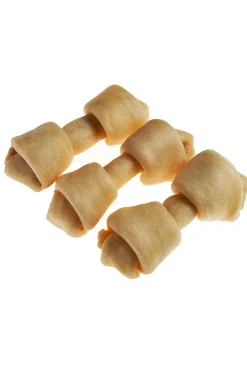 Tasman's Natural Pet Bison Rawhide 4" - 5" Dog Natural Chews - Small Bone