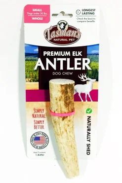 Tasman's Natural Pet Elk Antler Small Dog Natural Chews - Whole