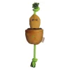 Territory Carrot Treat-and-Tug Interactive Rope and Plush Dog Toy - 15 Inches