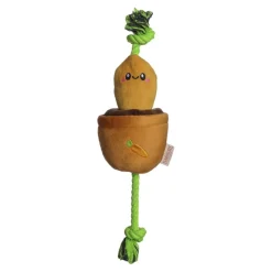 Territory Carrot Treat-and-Tug Interactive Rope and Plush Dog Toy - 15 Inches