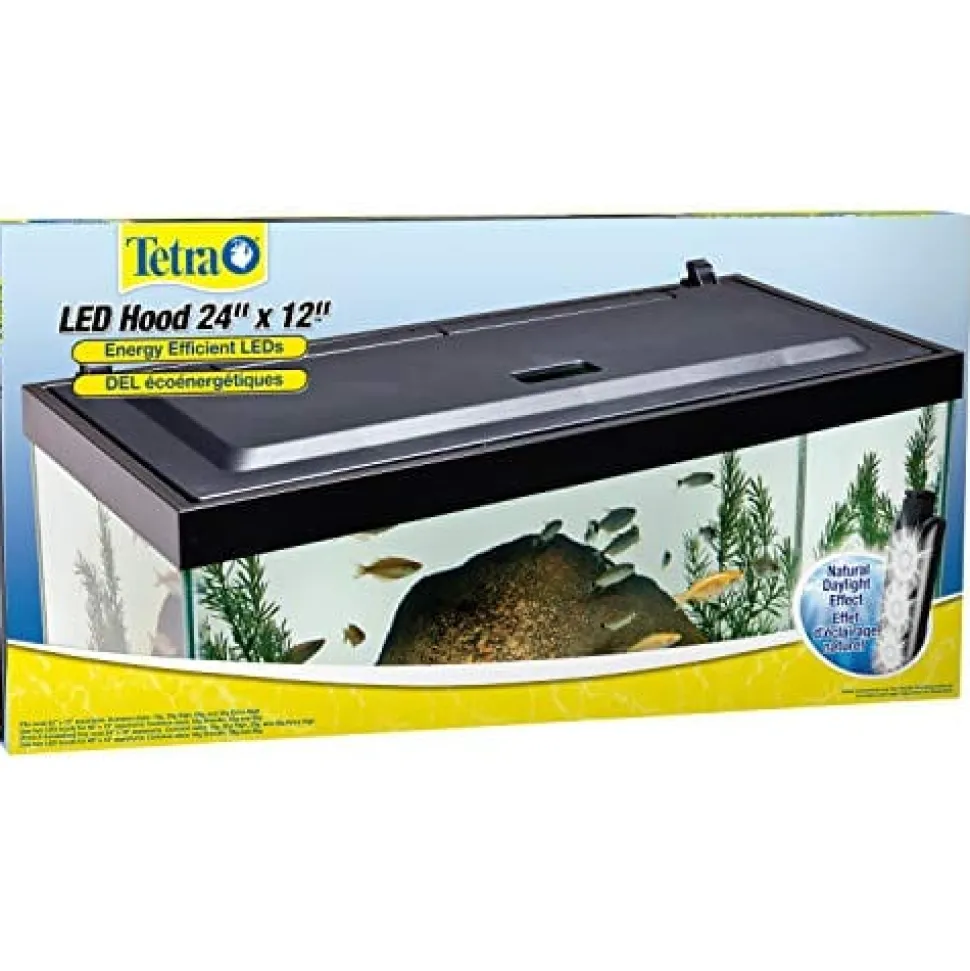 Tetra LED Aquarium Hood Aquarium - Black - 24 In