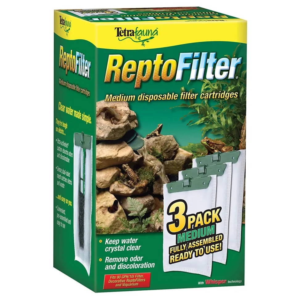 Tetra Reptofilter Cartridges Reptile Filter Media - Medium - 3 Pack