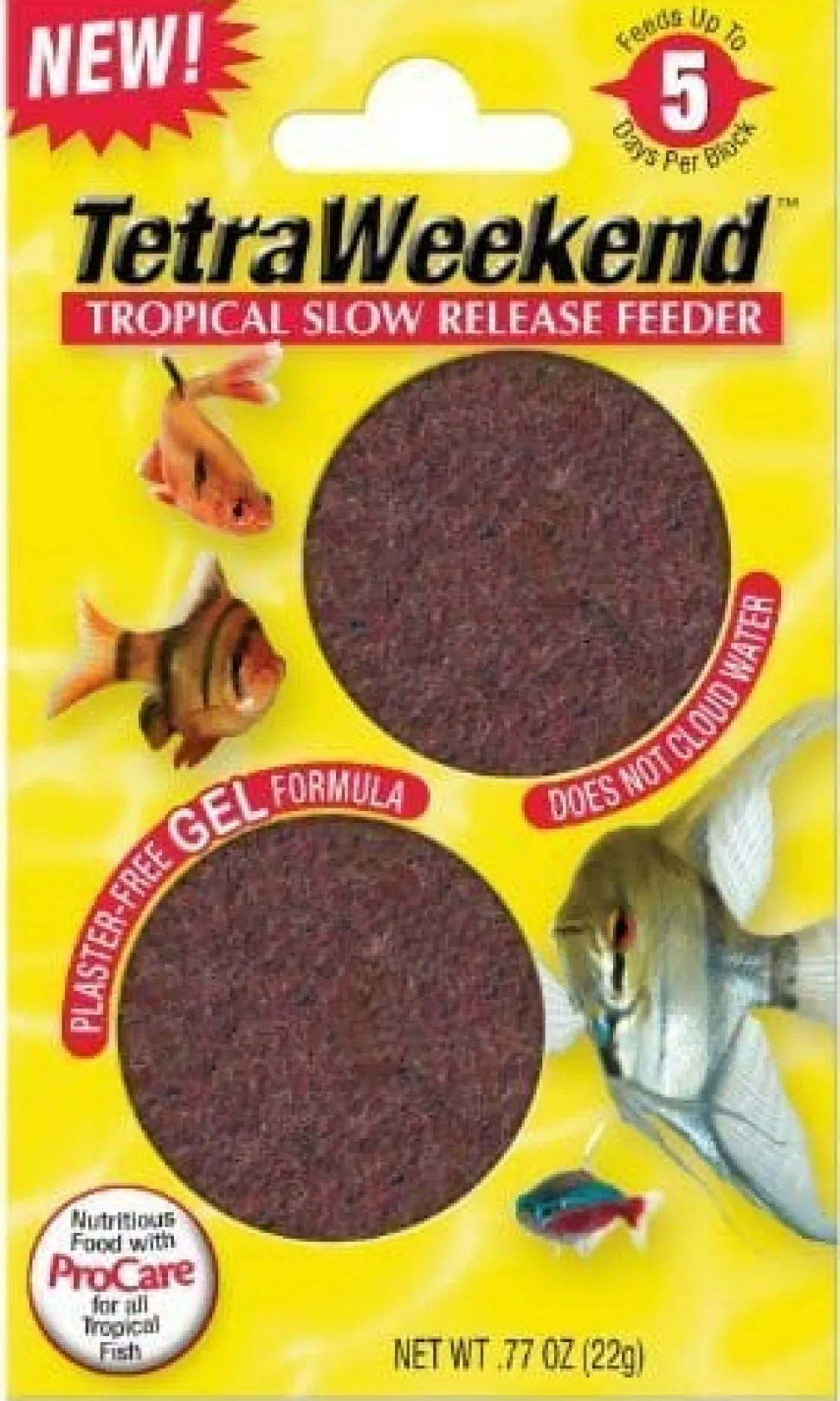 Tetra weekend Tropical Slow-Release Feeder Aquatics Holiday Feeders - .85 Oz - 5 Day