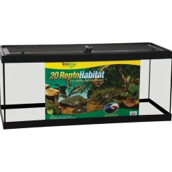 Tetrafauna Reptohabitat Reptile Glass Enclosure - 20 Gal - 24 X 12 X 16