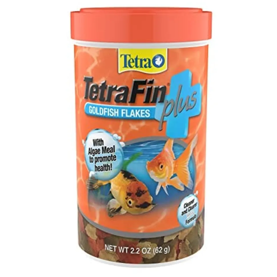 Tetrafin Goldfish Flakes Fish Food Plus - 2.2 Oz