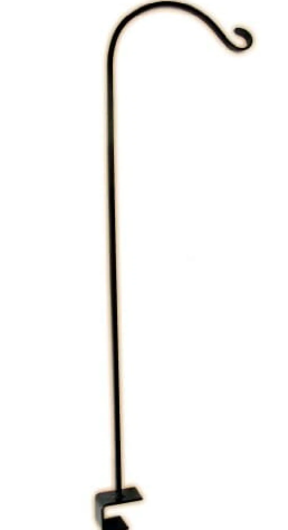 The Hookery Curved Deck Rail Hook Wild Bird Accessories - Black - 36 In - 6 Pack