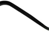 The Hookery Curved Hanger Upturn Hook Wild Bird Accessories - Black - 6 In - 12 Pack