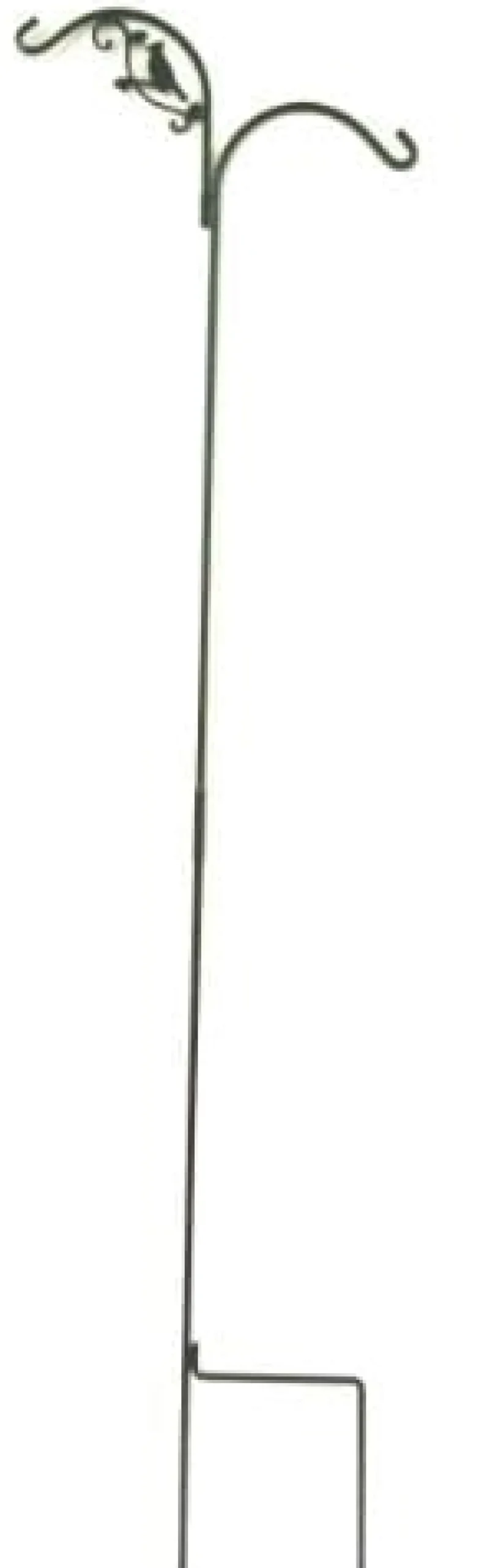 The Hookery Double Bird Shepherd Hook Wild Bird Accessories - Green - 90 In - 6 Pack