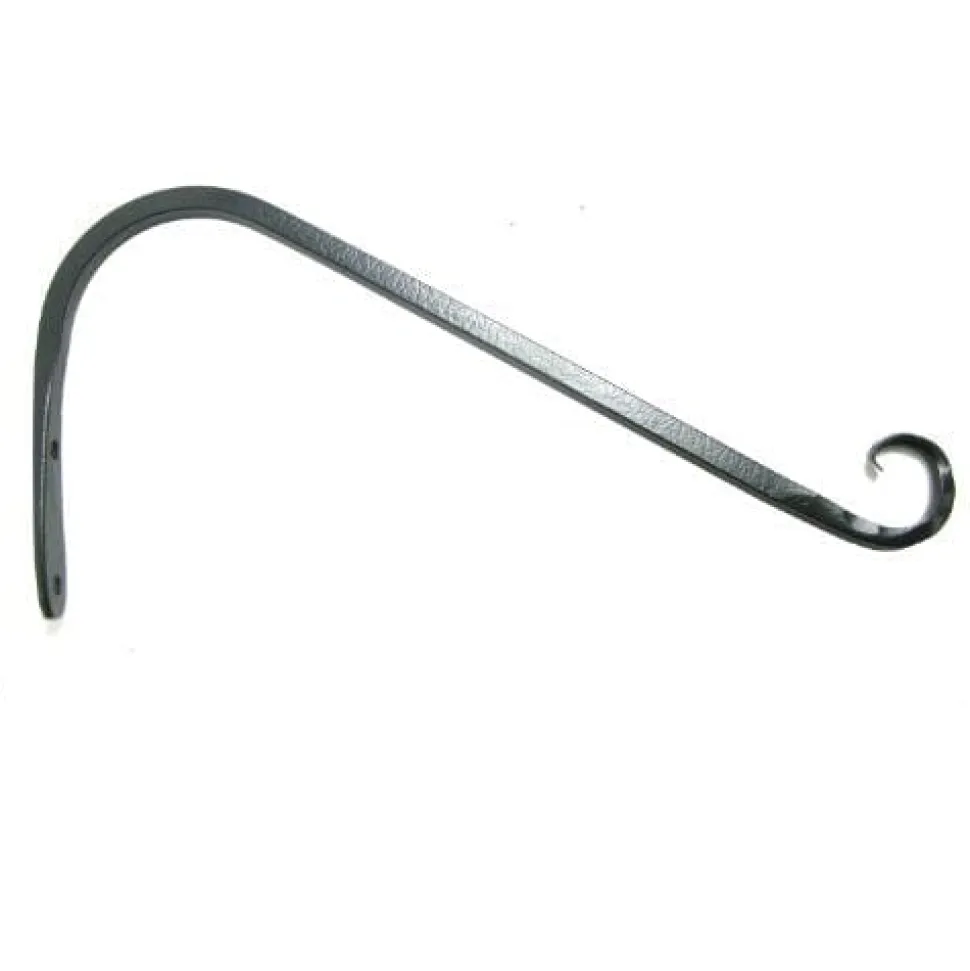The Hookery Down Curved Hanger Upturn Hook Wild Bird Accessories - Black - 12 In - 12 Pack