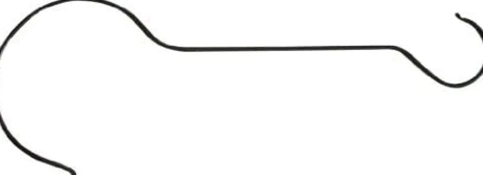 The Hookery Extension S Hook Wild Bird Accessories - Black - 30 In - 12 Pack