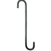 The Hookery Extension S Hook Wild Bird Accessories - Black - 8 In - 12 Pack