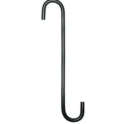 The Hookery Extension S Hook Wild Bird Accessories - Black - 8 In - 12 Pack