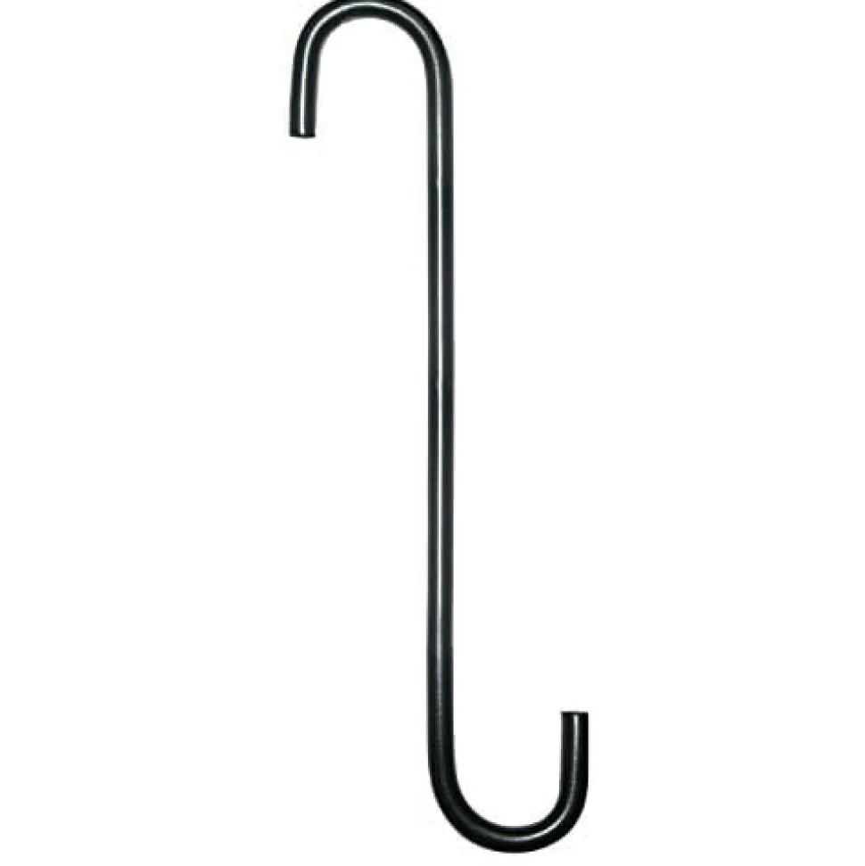 The Hookery Extension S Hook Wild Bird Accessories - Black - 8 In - 12 Pack