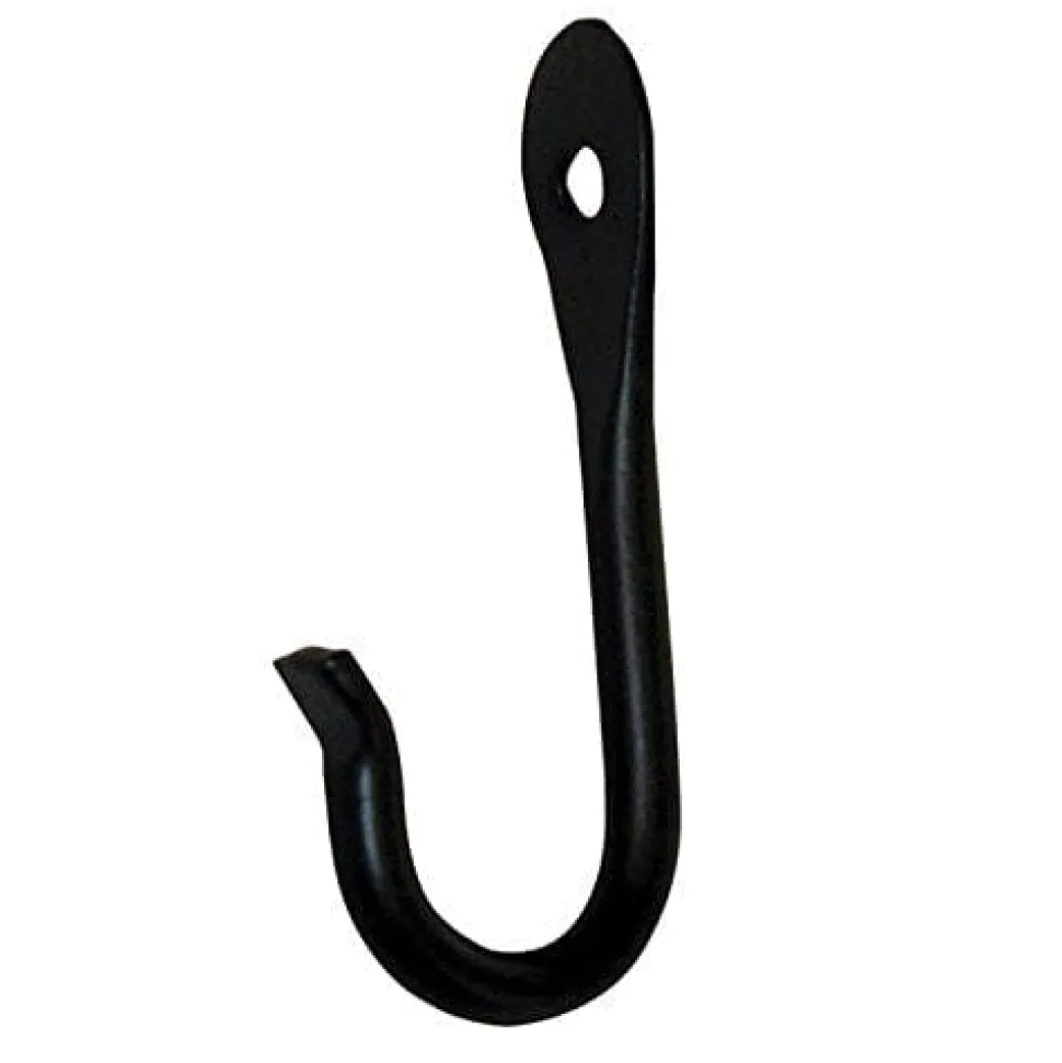 The Hookery Flared End J Hook Wild Bird Accessories - Black - 3 In - 12 Pack