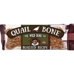 The Wild Bone Co. Quail Bone Bars Soft and Chewy Dog Treat - 24 Count