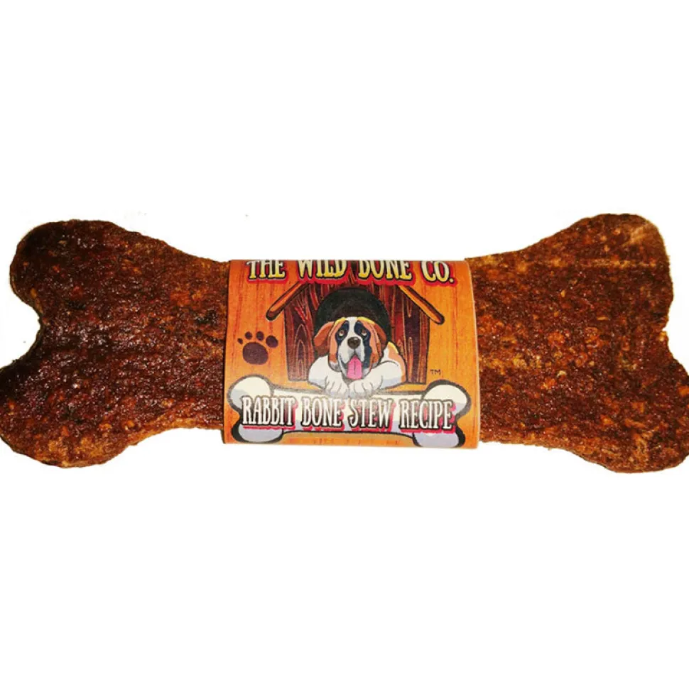 The Wild Bone Co. Rabbit Bone Stew Recipe Crunchy Dog Treats - 48 ct