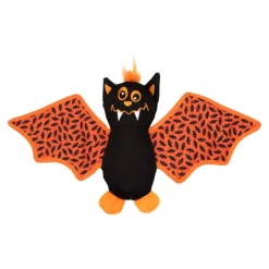 The Worthy Dog Batty Halloween Spooky Nylon Squeak and Plush Dog Toy