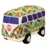 The Worthy Dog Happy Camper Truck Pattened Squeak Nylon and Plush Dog Toy