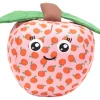 The Worthy Dog Peachy Keen Patterned Squeak Nylon and Plush Dog Toy