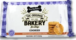 Three Dog Bakery Carob Chip Cookies Dog Biscuits Treats - Carob - 13 Oz - 6 Pack