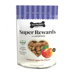 Three Dog Bakery Super Rewards Orchard Apple Pie Soft and Chewy Training Dog Treats - 5 Oz - Case of 12