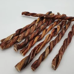 Tickled Pet Odor Free USA Bully Sitck Twists 6" Dog Bully Sticks - Case of 12