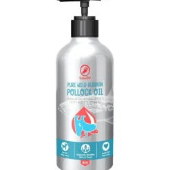 Tickled Pet Wild Alaskan Pollock Oil Dog and Cat Vitamins and Supplements - 16 oz Bottle