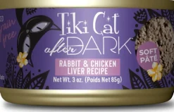 Tiki Cat After Dark Rabbit Paté Canned Cat Food - 3 oz Cans - Case of 12
